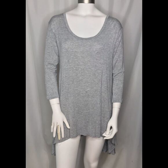 Frumos Gray Tunic Top M - Picture 1 of 6